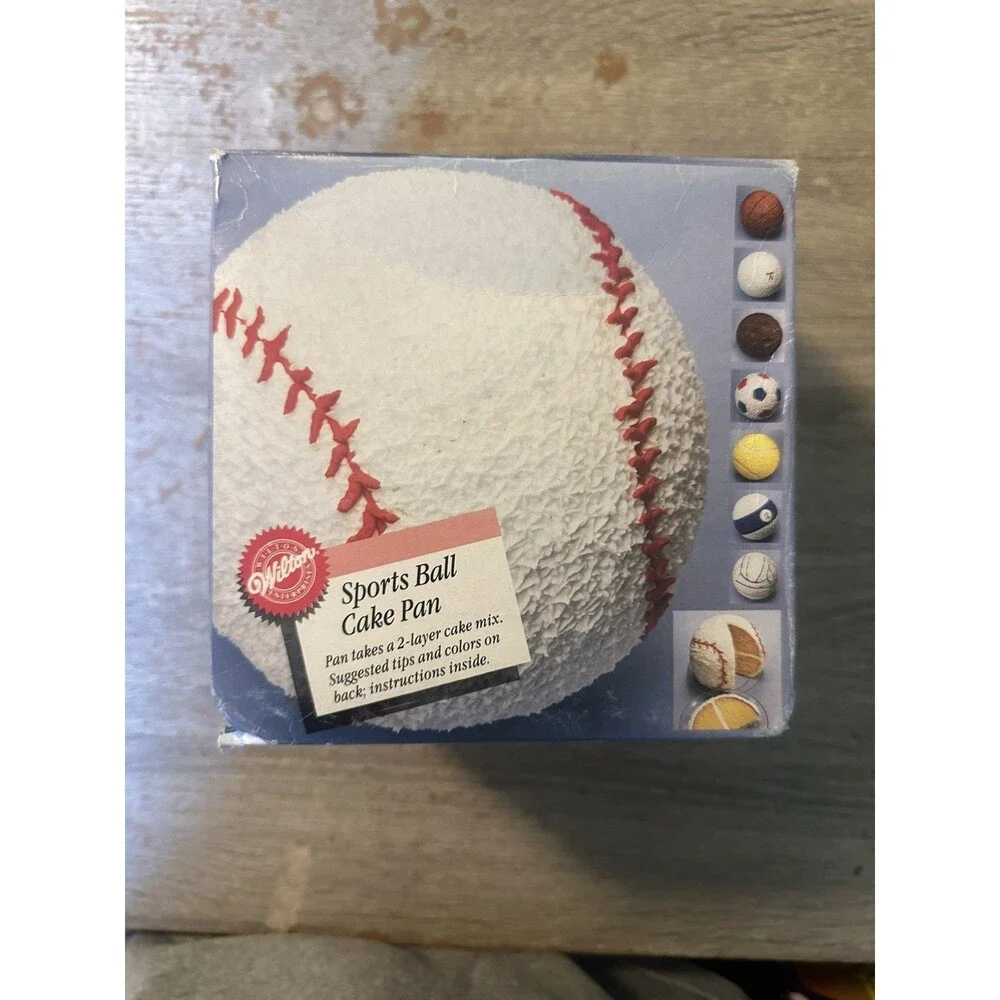 Wilton Sports Ball Pan 3D Sphere Cake Pan Set 2105-2032 Aluminum